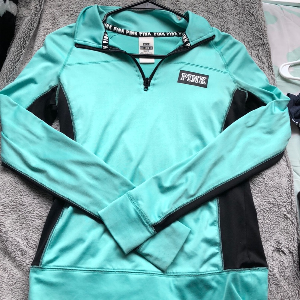 Pink Quarter Zip Ultimate Pullover - image 1